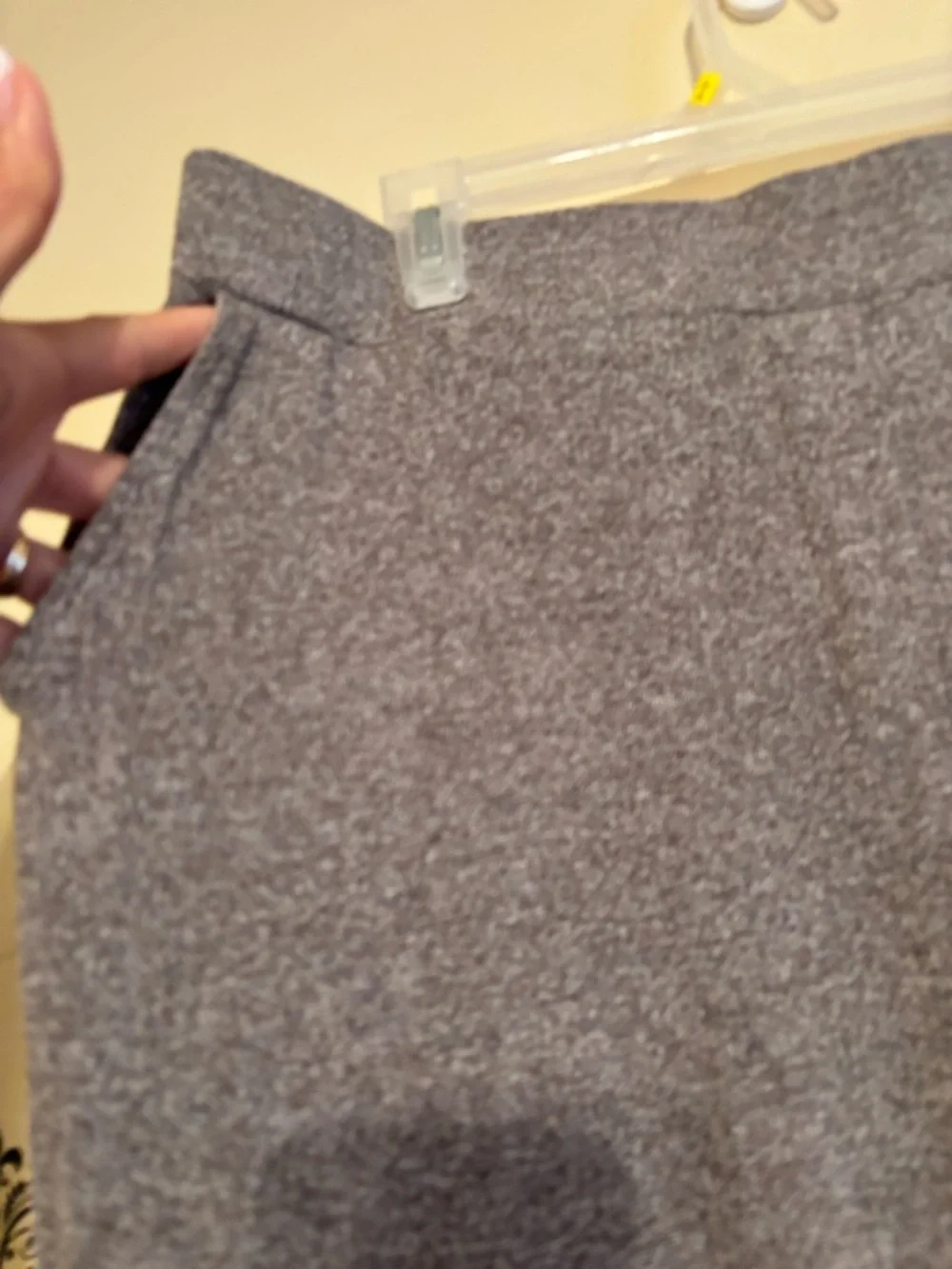 J Jill Wearever pants size large petite brown and cream heathered
